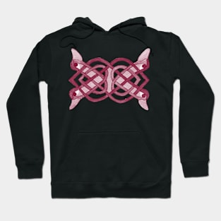 Purple Duck Celtic Tracery Hoodie